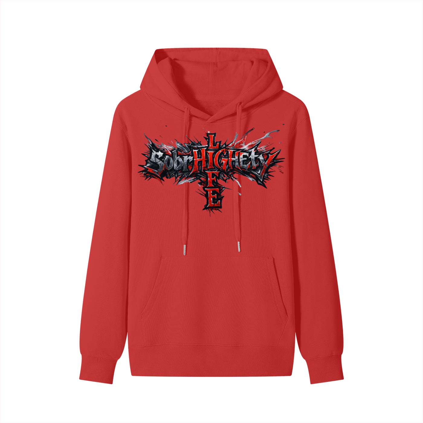 Sharp Graphic paint with paint splatter|SobrHIGHetyLIFE Hoodie