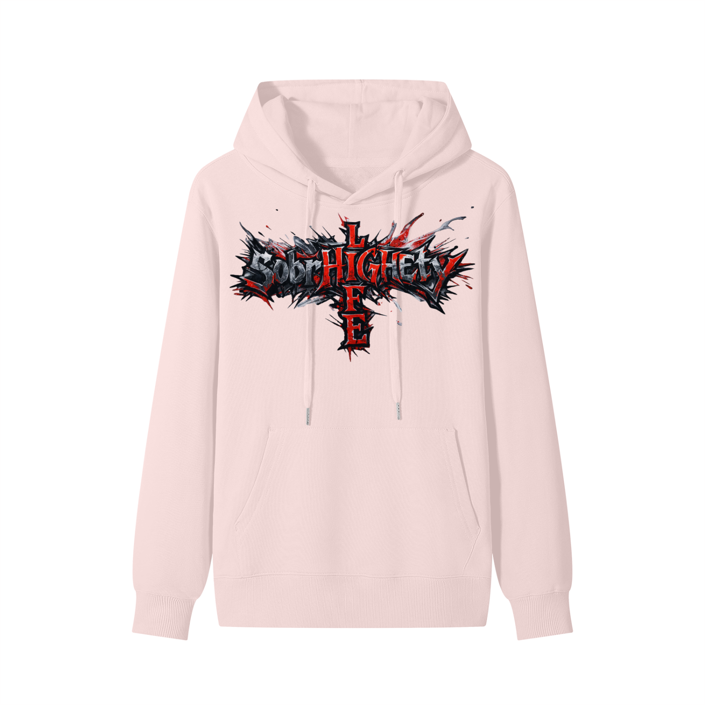 Sharp Graphic paint with paint splatter|SobrHIGHetyLIFE Hoodie