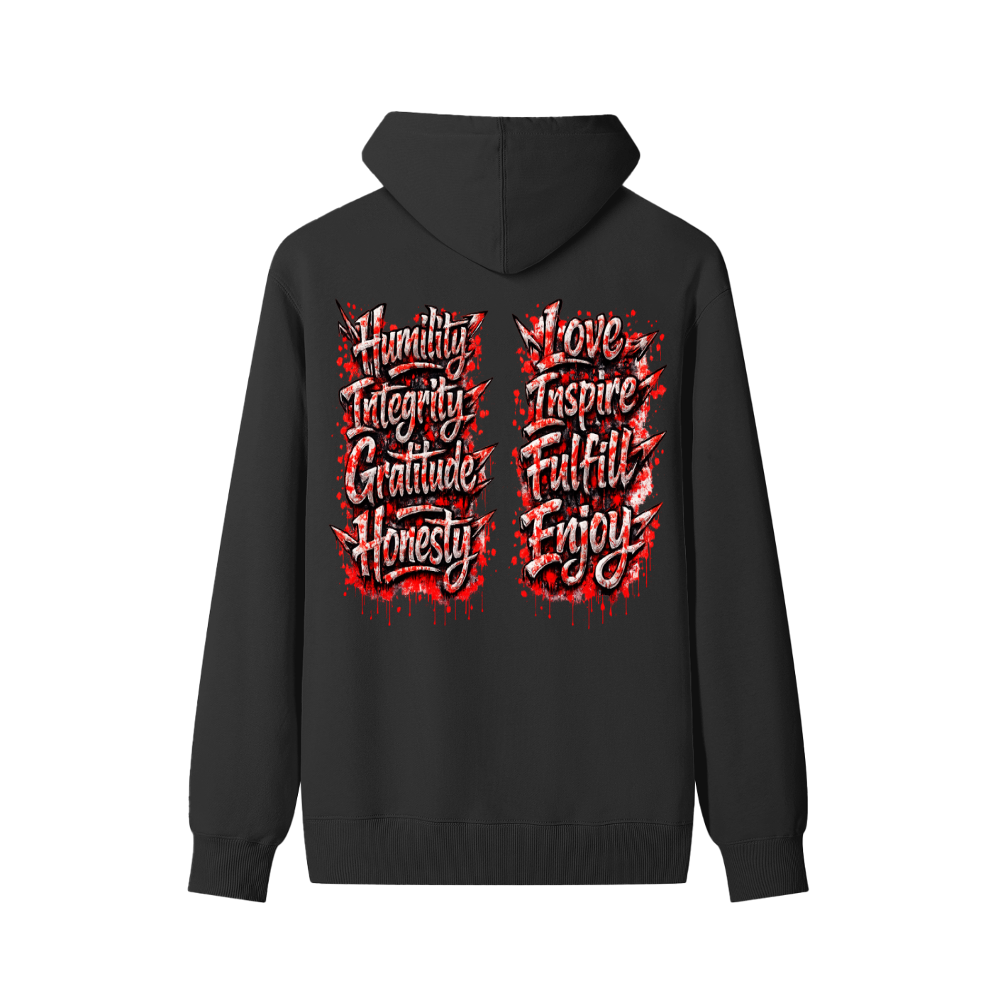 Sharp Graphic paint with paint splatter|SobrHIGHetyLIFE Hoodie