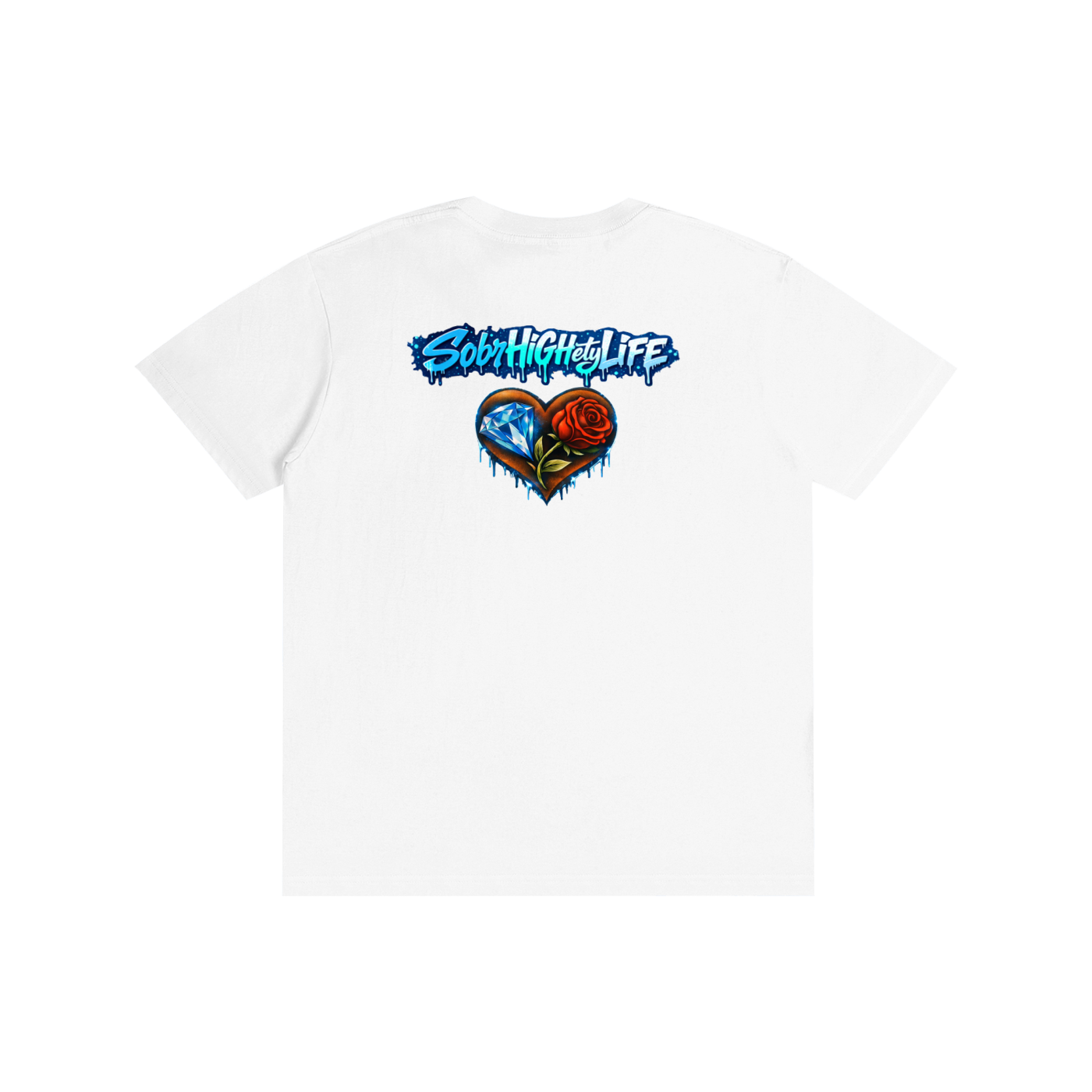"Sober & Still a Savage" Graffiti T-Shirt – Urban Recovery Streetwear | 100% Pure Cotton