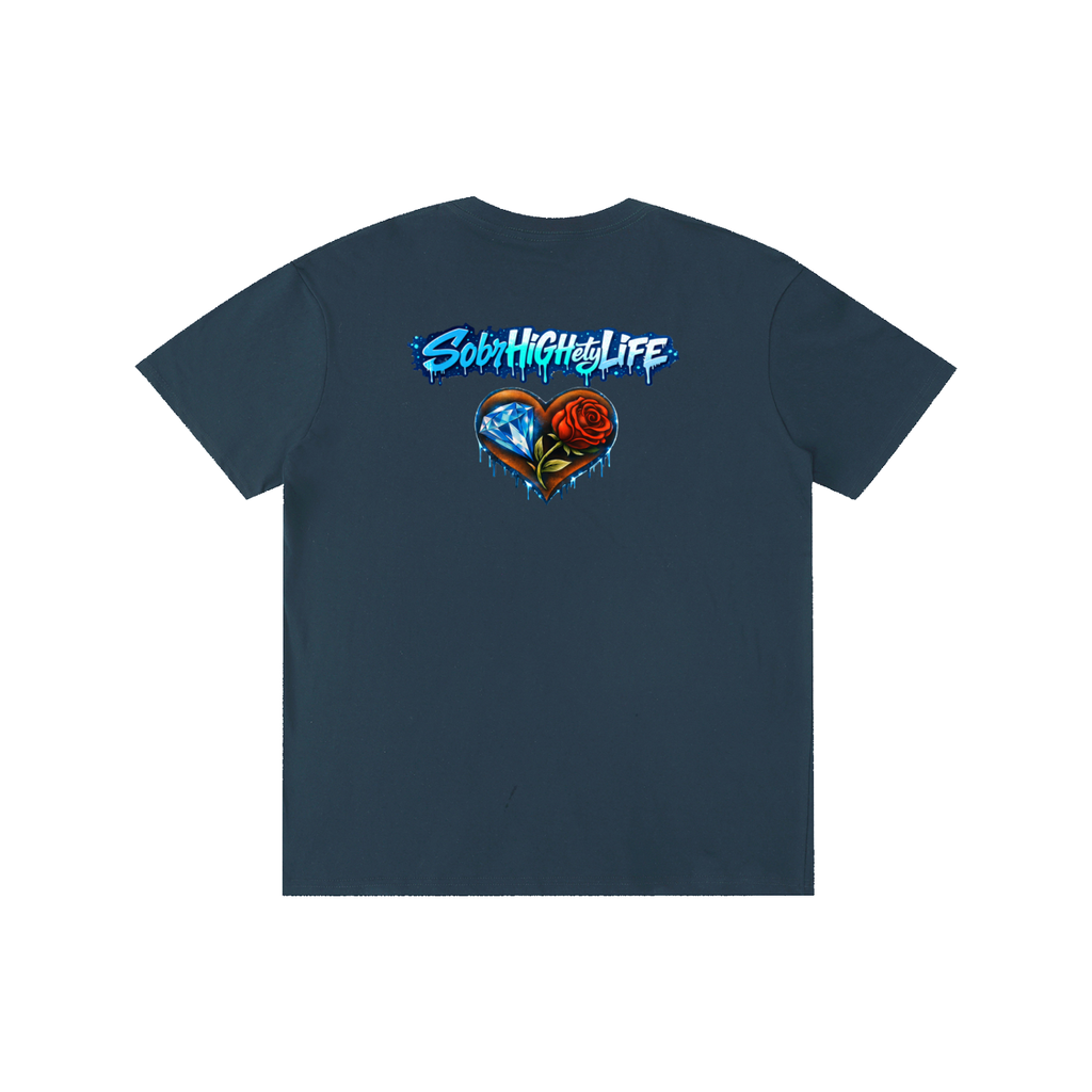 "Sober & Still a Savage" Graffiti T-Shirt – Urban Recovery Streetwear | 100% Pure Cotton