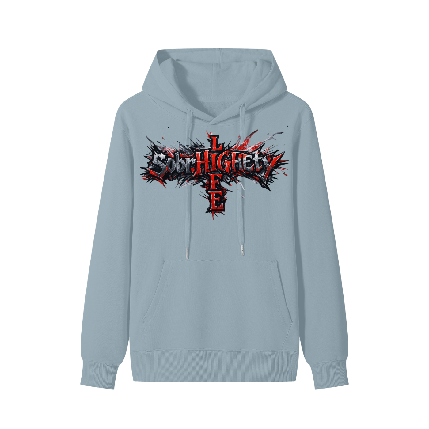 Sharp Graphic paint with paint splatter|SobrHIGHetyLIFE Hoodie