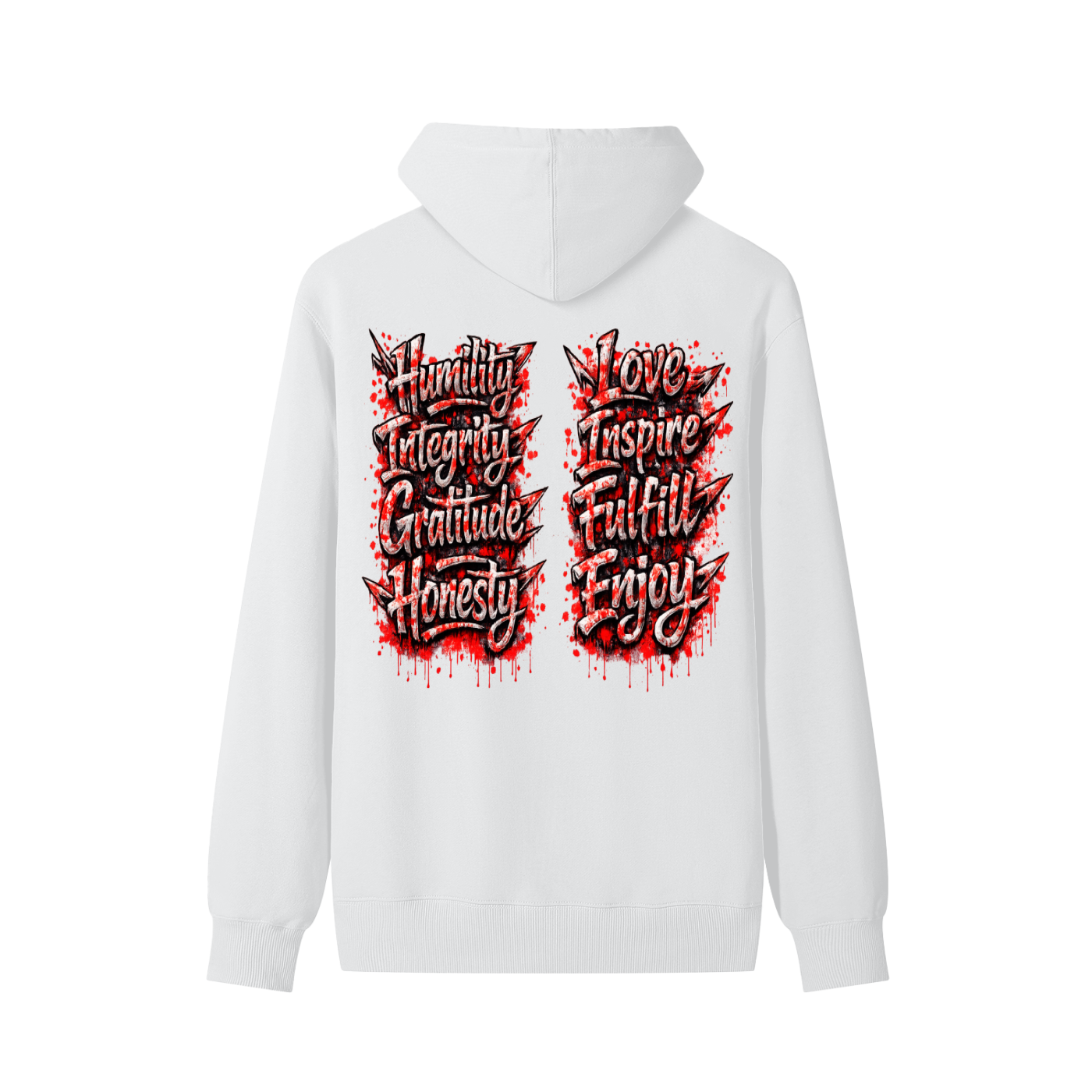 Sharp Graphic paint with paint splatter|SobrHIGHetyLIFE Hoodie