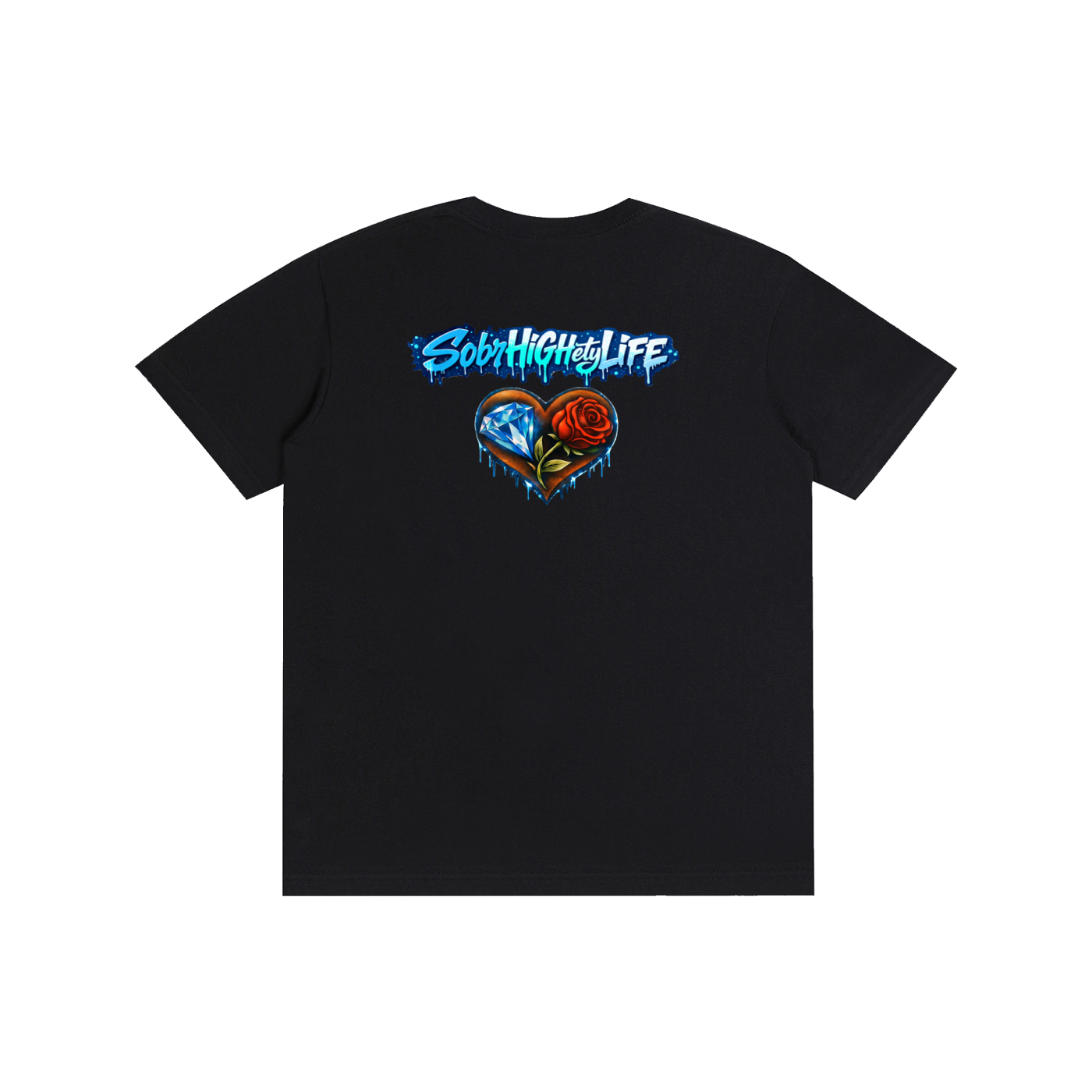 "Sober & Still a Savage" Graffiti T-Shirt – Urban Recovery Streetwear | 100% Pure Cotton