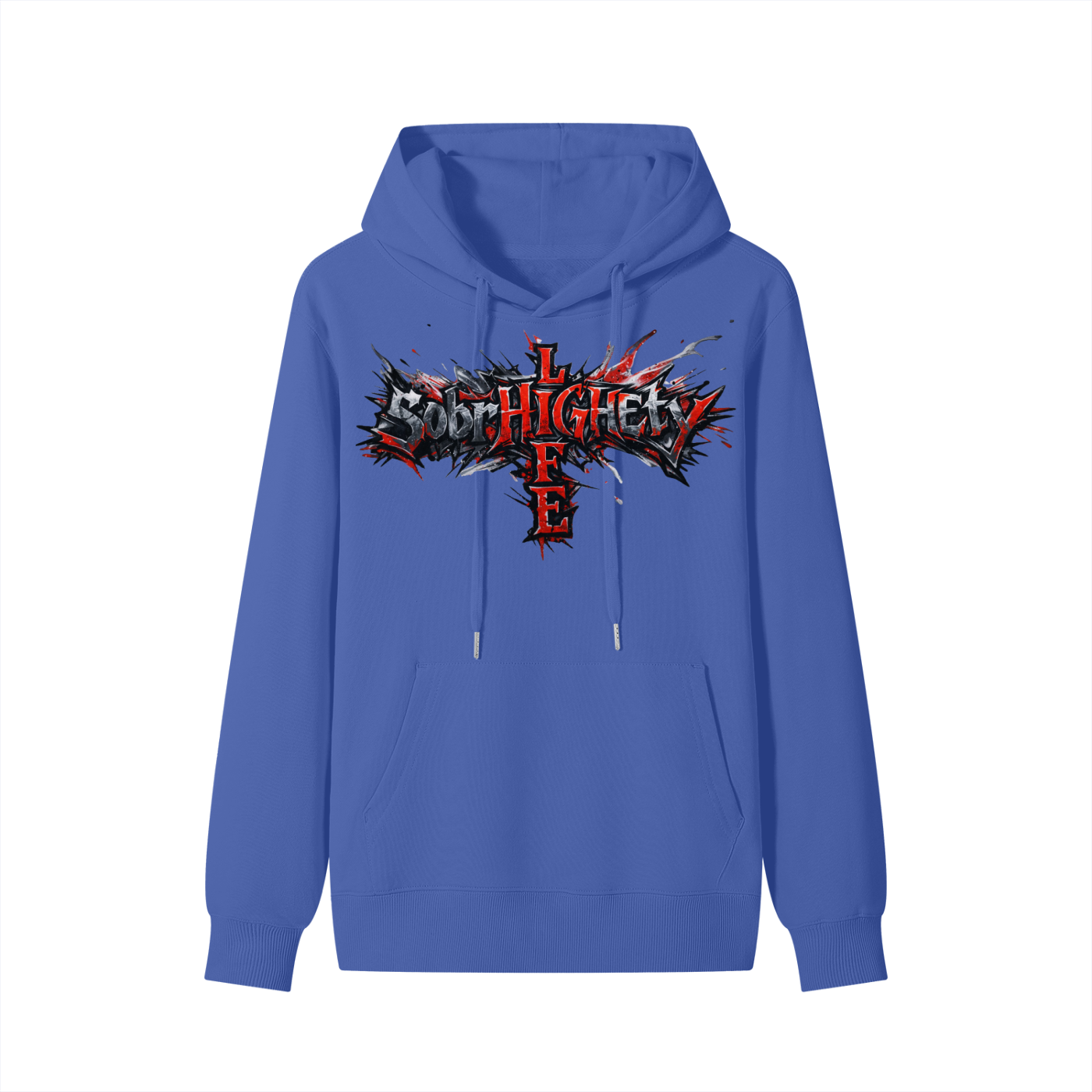Sharp Graphic paint with paint splatter|SobrHIGHetyLIFE Hoodie