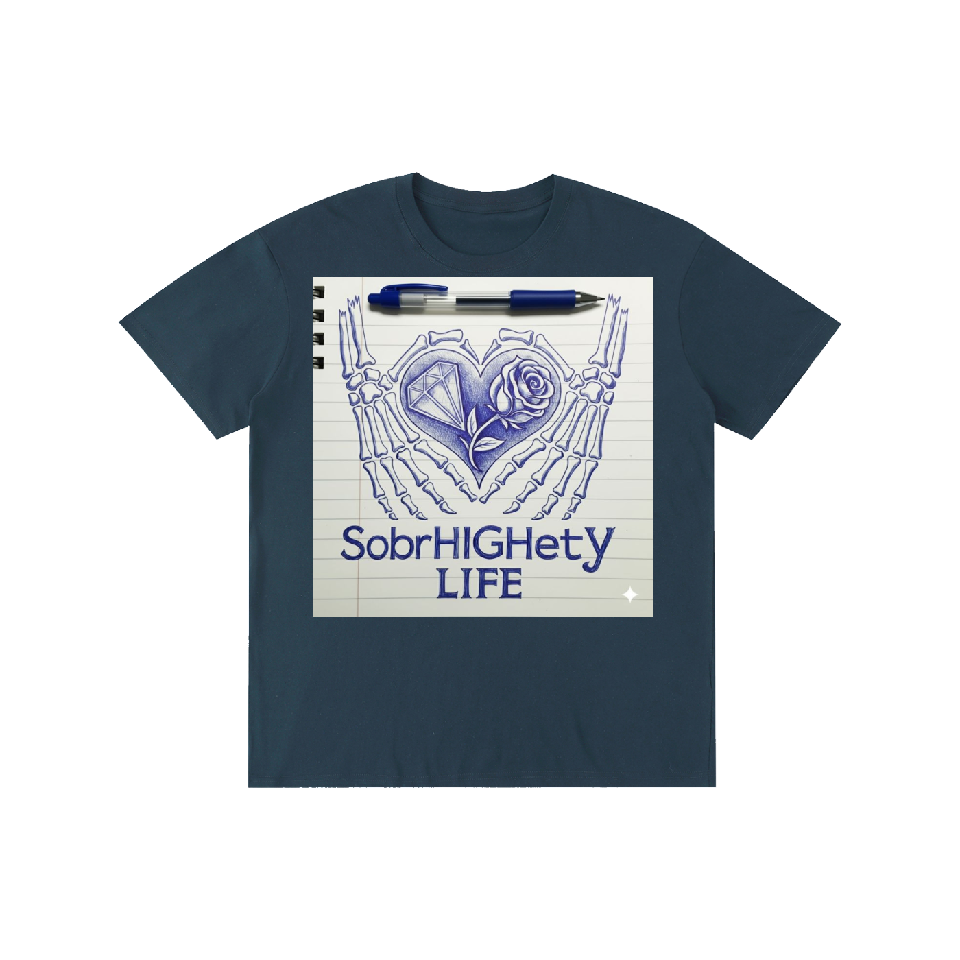 Blue ink Sketch|SobrHIGHetyLIFE pen sketch drawing