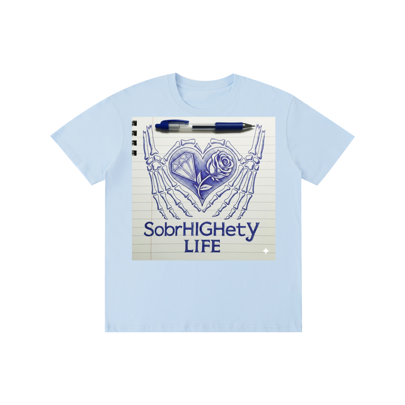 Blue ink Sketch|SobrHIGHetyLIFE pen sketch drawing