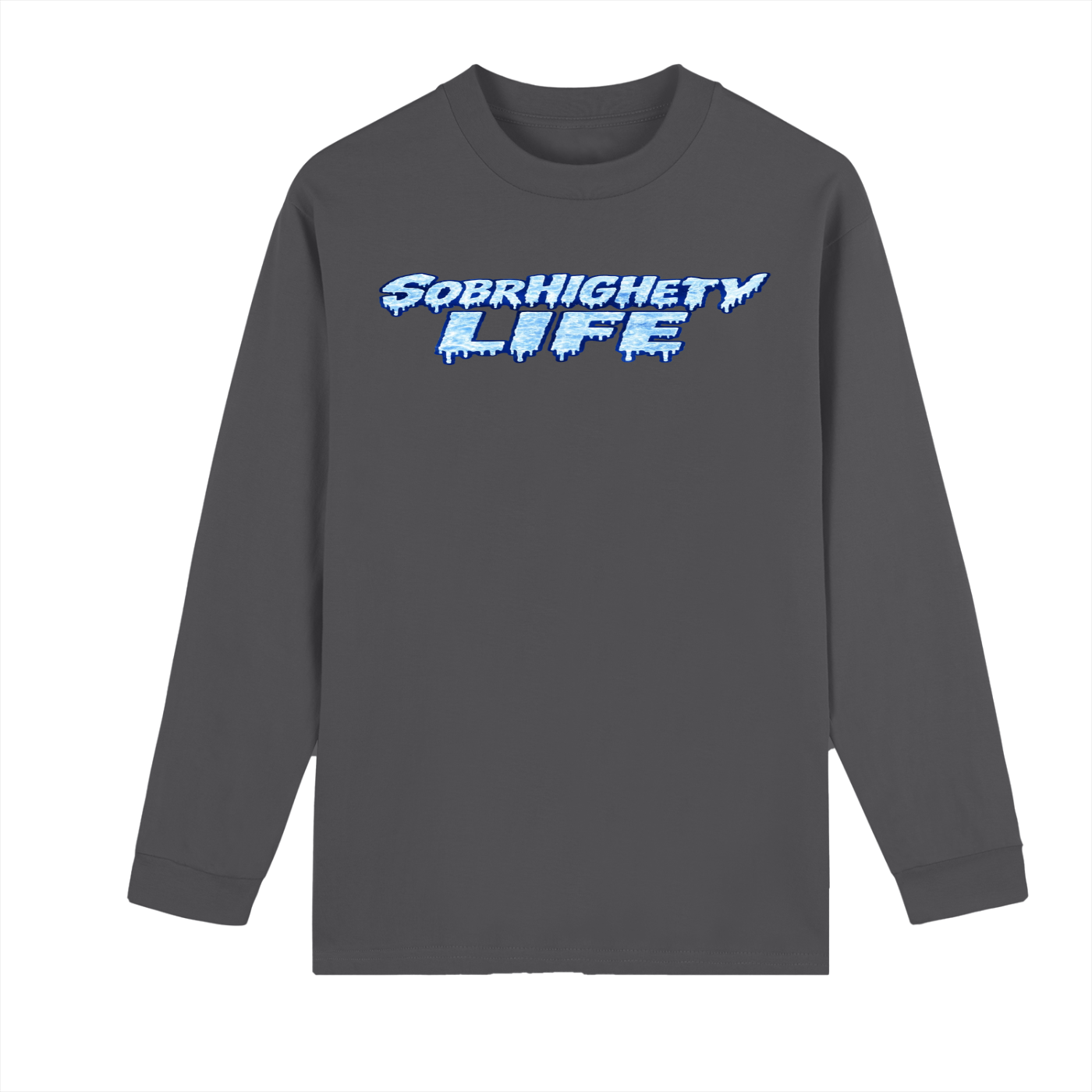 High Life Principles Long Sleeve | Blue Drip Sobriety Streetwear